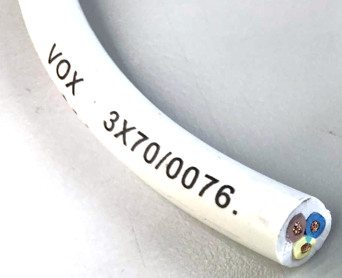 VOX 3X70 0076 PVC Cable White (35m/roll)